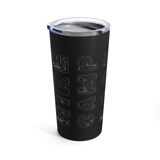 Camp Life Black Tumbler 20oz