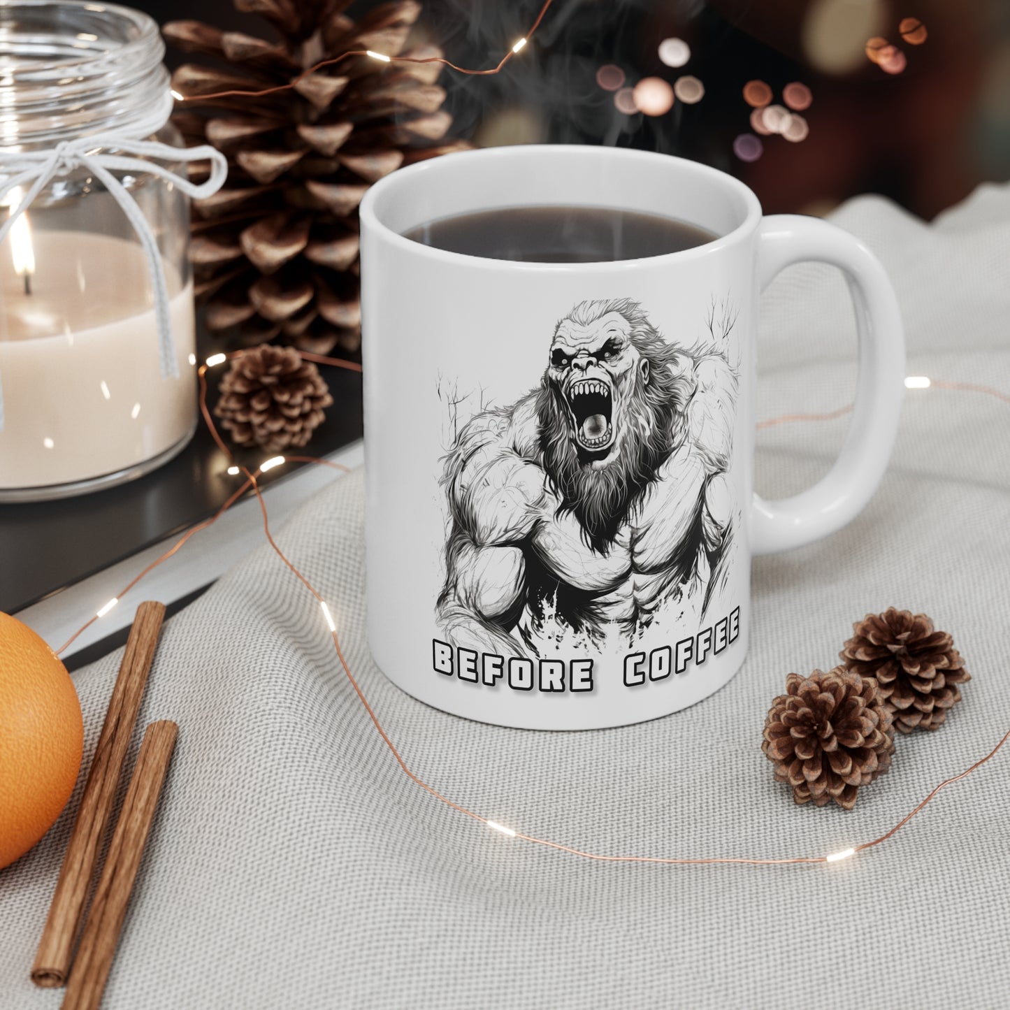 Before & After Bigfoot Mug 11oz Coffee Mug