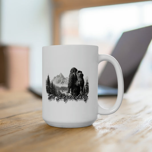 Bigfoot "Be Legendary"  Ceramic Mug 15oz