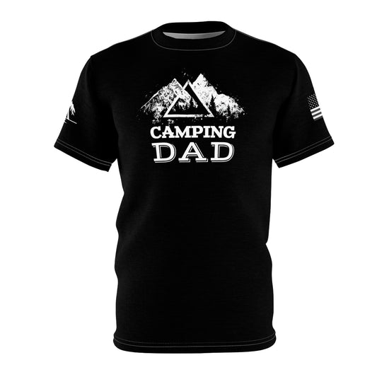 Camping Dad Unisex Cut & Sew Tee Black