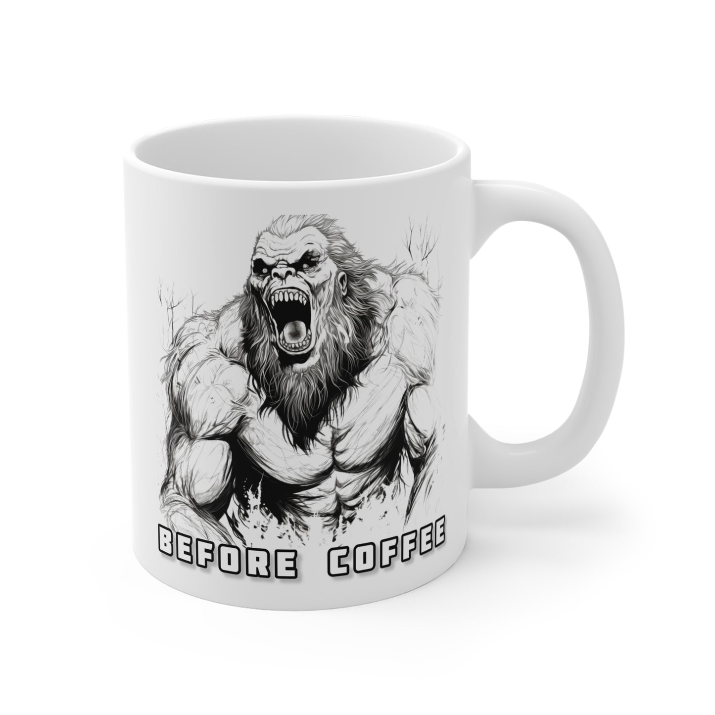 Before & After Bigfoot Mug 11oz Coffee Mug