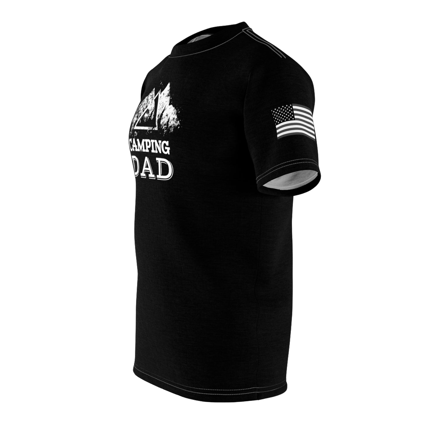 Camping Dad Unisex Cut & Sew Tee Black